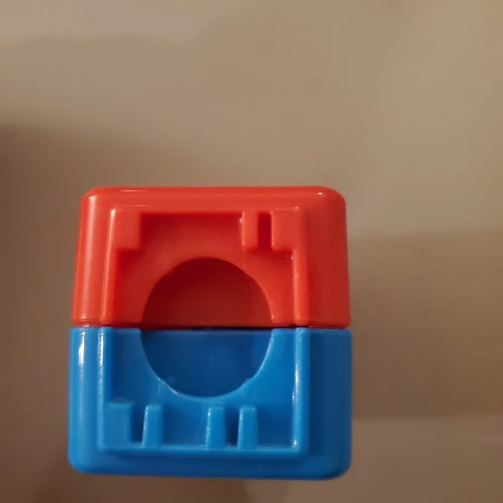 VTech Alphabet Activity Cube Replacement 2 Sided  N I Blue Red Letter Block